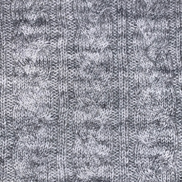 Long sleeve, grey knit sweater - Picture 2 of 3